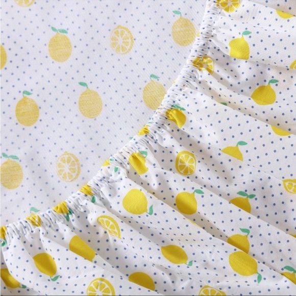 Poppy and Fritz Lemon sheet set -Queen NEW - Picture 6 of 10